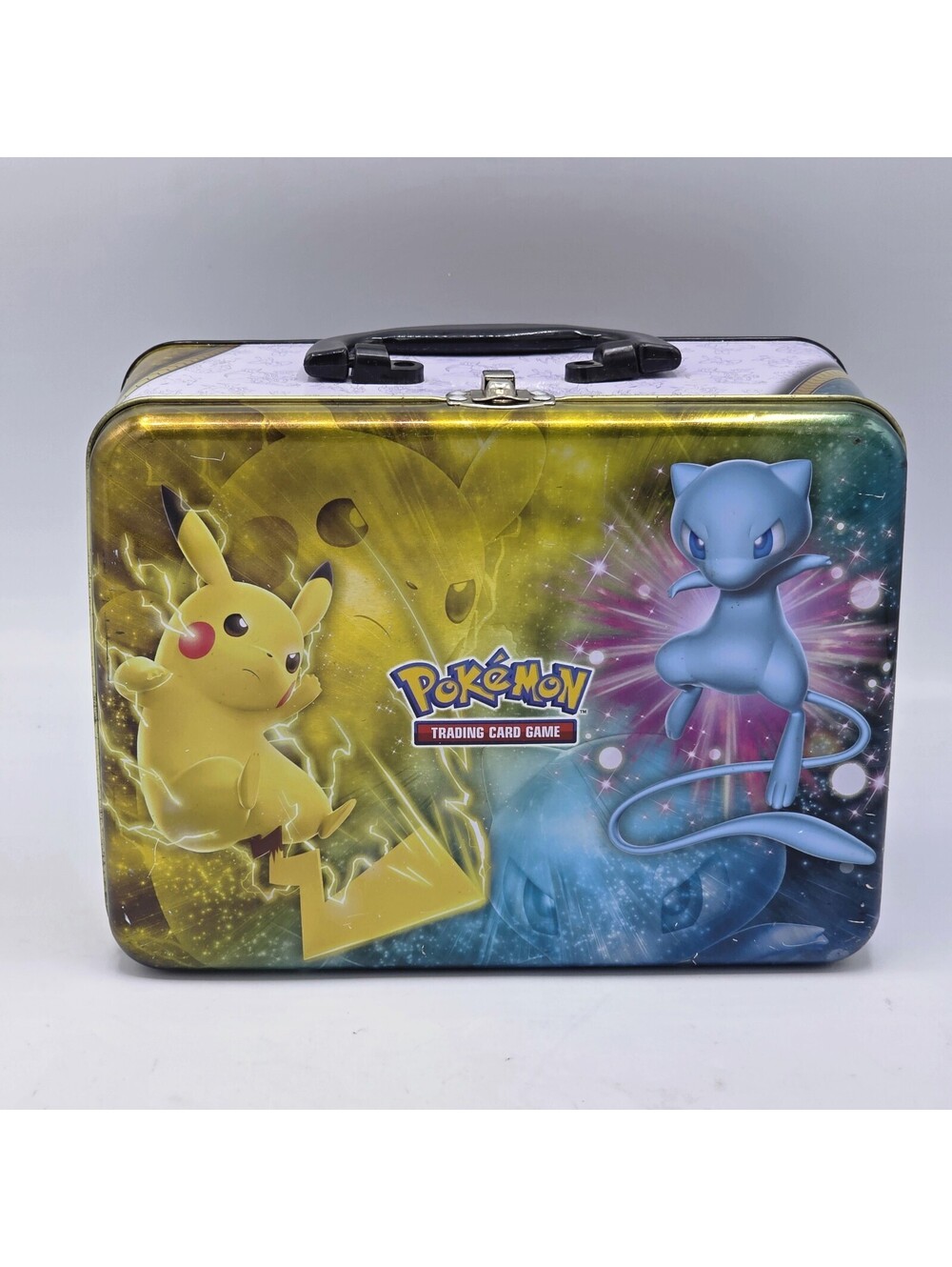 Pokemon Trading Card Game Tin Storage Box Lunchbox Pikachu Empty